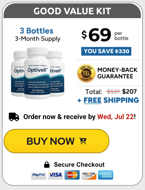Optivell good value kit with 3 bottles
